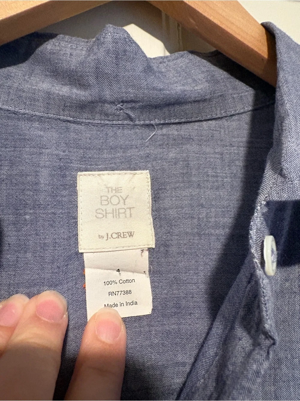 J. Crew Women’s The Boy Shirt Lightweight Cotton Button Down Shirt